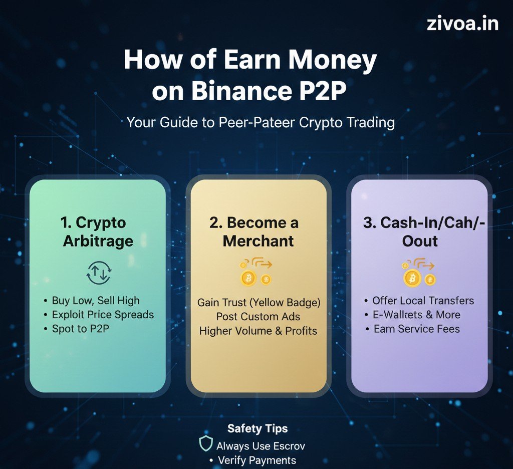 how to earn money on Binance P2P
